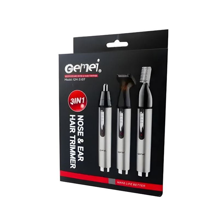 Gemei 3 - in - 1 Nose & Ear Trimmer GM - 3107 - | Fashiongirl