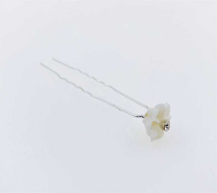 Haarschmuck Haarnadeln White Flower – 20 Stück – Haaraccessoires | Fashiongirl