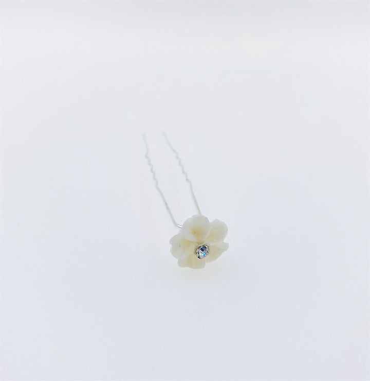 Haarschmuck Haarnadeln White Flower – 20 Stück – Haaraccessoires | Fashiongirl