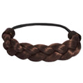 Haarband mit geflochtenem Kunsthaar – braun – | Fashiongirl