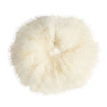 Haarband mit Fell – Faux Scrunchie, weiß – Haaraccessoires