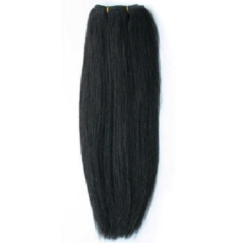 Haarsträhne 50 cm, schwarz gefärbt 1B# – | Fashiongirl