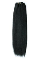Haarsträhne 50 cm, schwarz gefärbt 1B# – | Fashiongirl