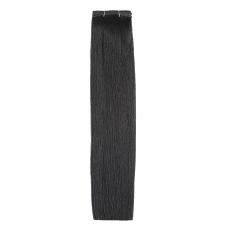 Haarsträhnen Haarsträhnen 50 cm schwarz 1# - | Fashiongirl