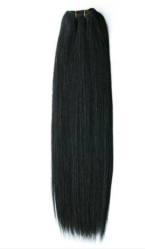 Haarsträhnen Haarsträhnen 50 cm schwarz 1# - | Fashiongirl