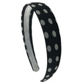 Stirnband mit Punkten – Schwarz – Haaraccessoires | Fashiongirl