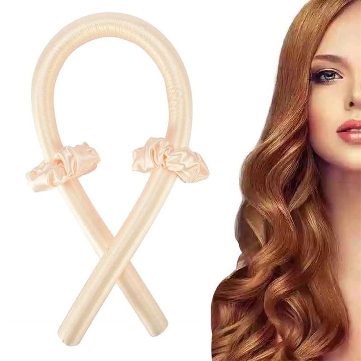 Heatless Hair Curlers – Schöne Locken ohne Hitze – Hellbeige – Haarstyling-Tool | Fashiongirl