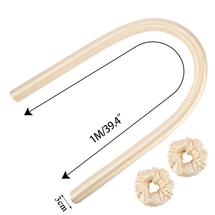 Heatless Hair Curlers – Schöne Locken ohne Hitze – Hellbeige – Haarstyling-Tool | Fashiongirl