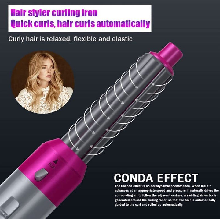 Hot Airstyler - multistyler, 5 - in - 1 set - For curls, waves, straighten, brush &amp; dry hair - | Fashiongirl