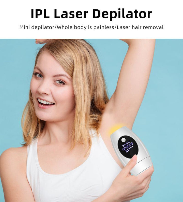 IPL Laser Epilator - Fjerner Hår på Krop og Ansigt med LCD display - | Fashiongirl