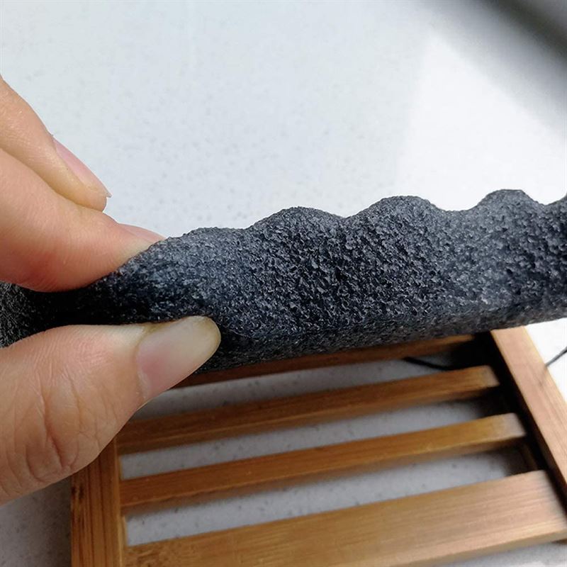 Konjac Dry Sponge Wave Bamboo Charcoal (für den Körper) – 1 Stück – | Fashiongirl