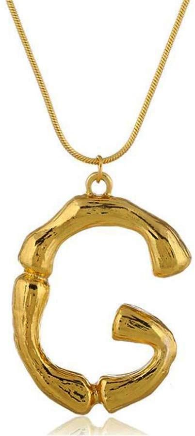 Letter necklace - Bamboo fl. variants - | Fashiongirl