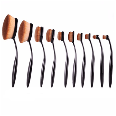 Mermaid Oval Brushes für Make-up – 10 Sets – | Fashiongirl