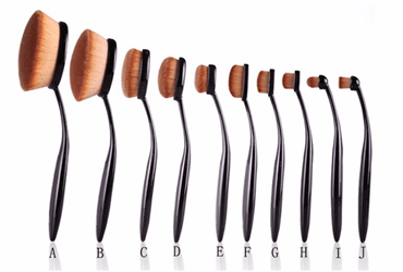 Mermaid Oval Brushes für Make-up – 10 Sets – | Fashiongirl