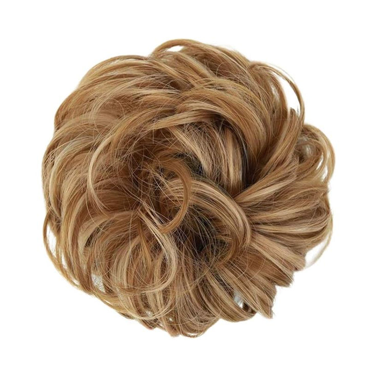 Messy Bun Hair elastic with curly artificial hair - 24/613 Honey Blond Mix - Hair Accessories | Fashiongirl