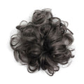 Messy Bun Haargummi mit lockigem Kunsthaar – Dunkelgrau – Haaraccessoires | Fashiongirl