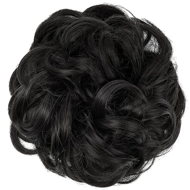 Messy Curly Hair für Dutt Nr. 2 – Natürliches Schwarz – Haaraccessoires | Fashiongirl