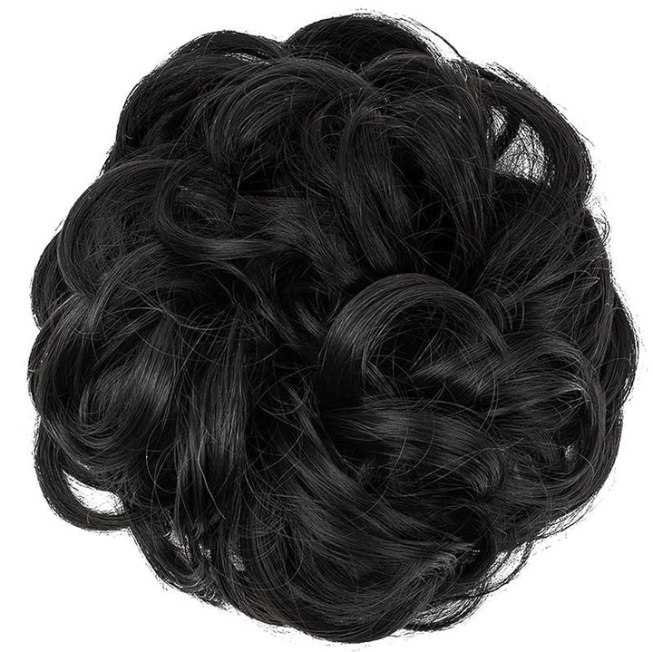 Messy Curly Hair für Dutt Nr. 2 – Natürliches Schwarz – Haaraccessoires | Fashiongirl