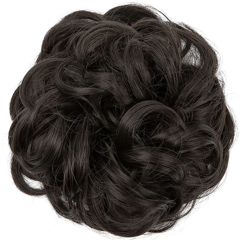 Messy Curly Hair für Dutt Nr. 4 – Schwarzbraun – Haaraccessoires | Fashiongirl