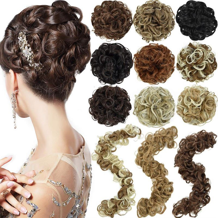 Messy Curly Hair für Dutt #M6PH613 – Braun/Blond-Mix – Haaraccessoires | Fashiongirl