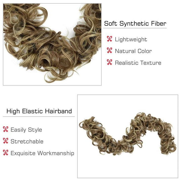 Messy Curly Hair für Dutt #M6PH613 – Braun/Blond-Mix – Haaraccessoires | Fashiongirl
