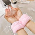 Mikrofaser-Handgelenkband zum Waschen – Rosa, 2 Stück – | Fashiongirl