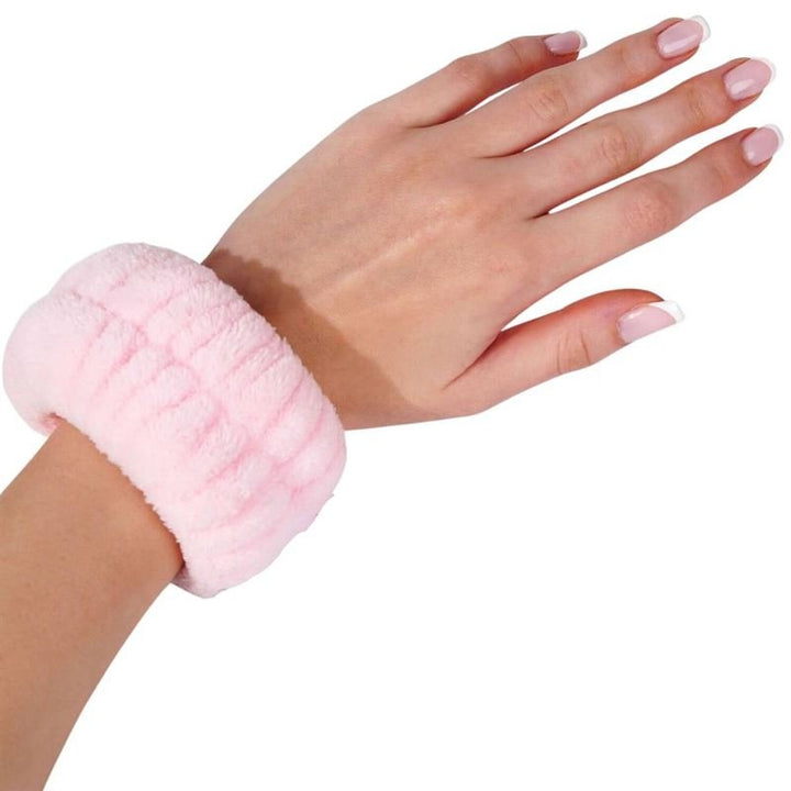 Mikrofaser-Handgelenkband zum Waschen – Rosa, 2 Stück – | Fashiongirl