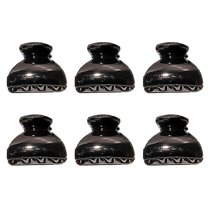 Mini-Haarspangen – 6 Stück – 2,5 cm – Schwarz – | Fashiongirl