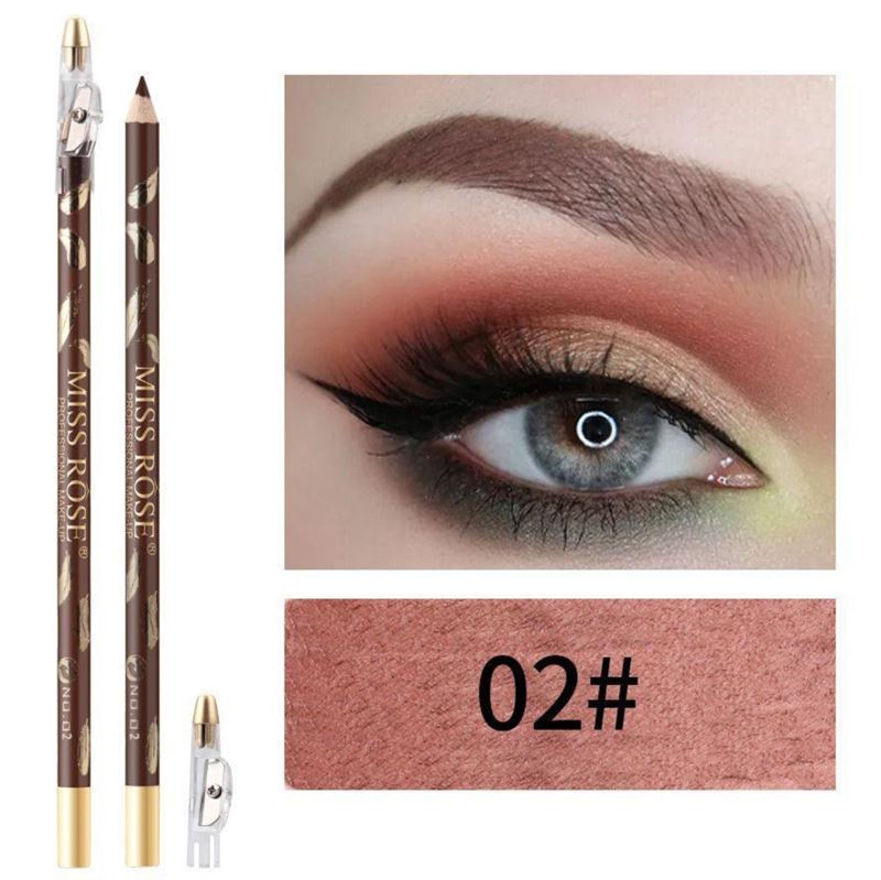 Miss Rose Eyebrow Pencil / Eyebrow Brush - No. 2 Brown - | Fashiongirl