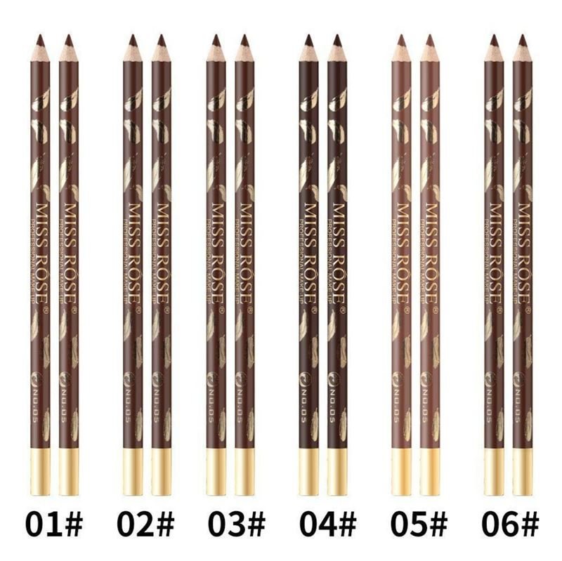 Miss Rose Eyebrow Pencil / Eyebrow Brush - No. 4 Grey Brown - | Fashiongirl