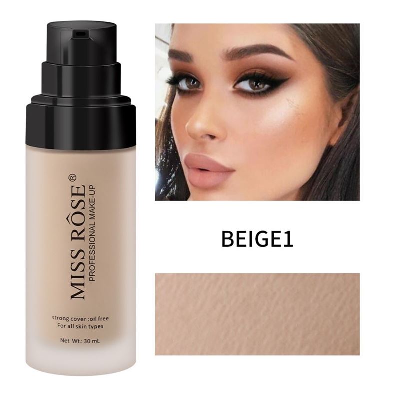 Miss Rose Foundation – Beige 1 (30 ml) – | Fashiongirl