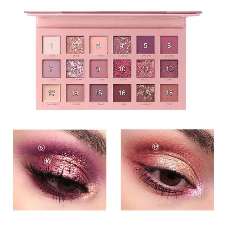 Miss Rose New Nude Eyeshadow Palette, Eyeshadow - Sunset desert - | Fashiongirl