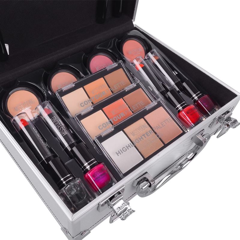 Miss Young Komplettes Make-up-Set in Aluminium – GM14038 – 2 – | Fashiongirl
