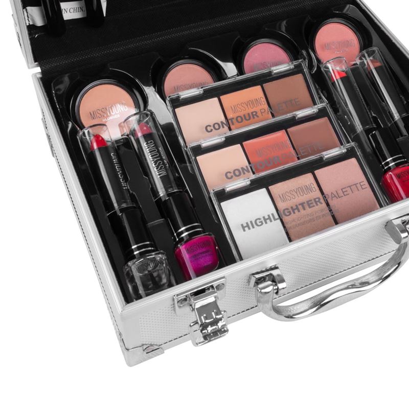 Miss Young Komplettes Make-up-Set in Aluminium – GM14038 – 2 – | Fashiongirl