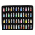 Nageldekoration / Nageldekorationsset für die Maniküre mit Perlen, Pailletten, Glitzer und Diamanten – 48 Flaschen – | Fashiongirl