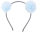 Ombre Pom Pom Stirnband – Blau – Haaraccessoires