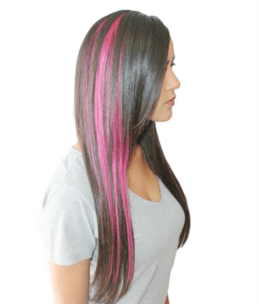 Pink, 50 cm – Crazy Colour Clip On – | Fashiongirl