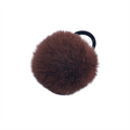 Pom Pom Fur mit Haargummi – Braun – Haaraccessoires | Fashiongirl