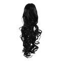 Pferdeschwanz-Faser-Extensions Lockig schwarz 1# - | Fashiongirl