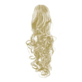 Pferdeschwanz-Faser-Extensions Curly Platinum Blonde 60# – | Fashiongirl