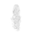 Pferdeschwanz-Faser-Extensions Curly Total White – | Fashiongirl