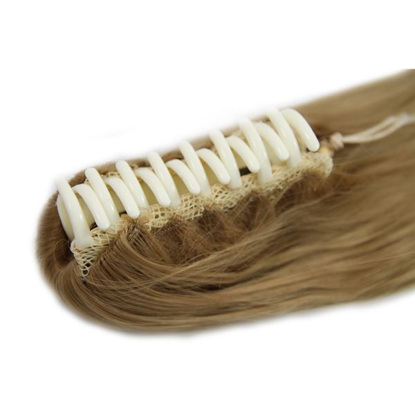 Ponytail Ponytail with hair clip, straight - Medium blonde #27 - | Fashiongirl