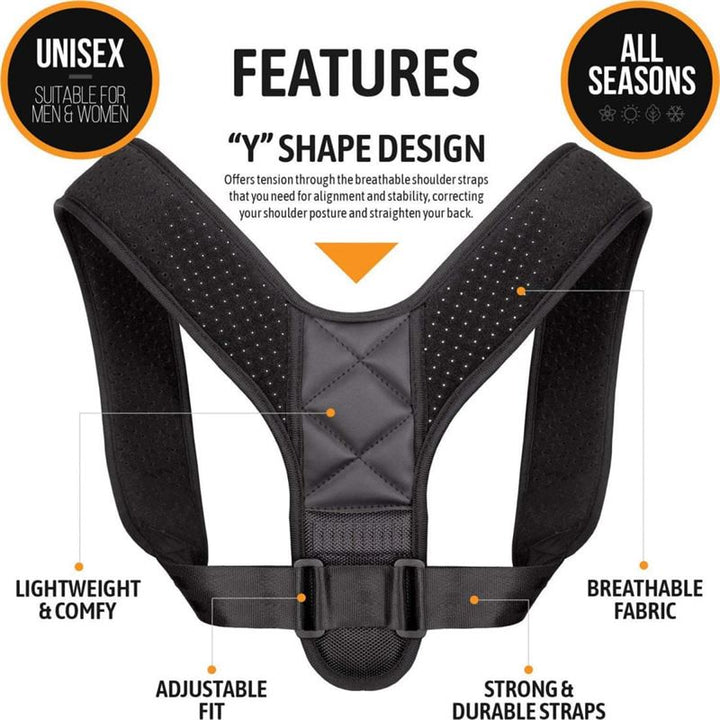 Haltungskorrekturweste für Rücken und Schultern | Posture 2.0 Posture Support, schwarz – Shapewear | Fashiongirl