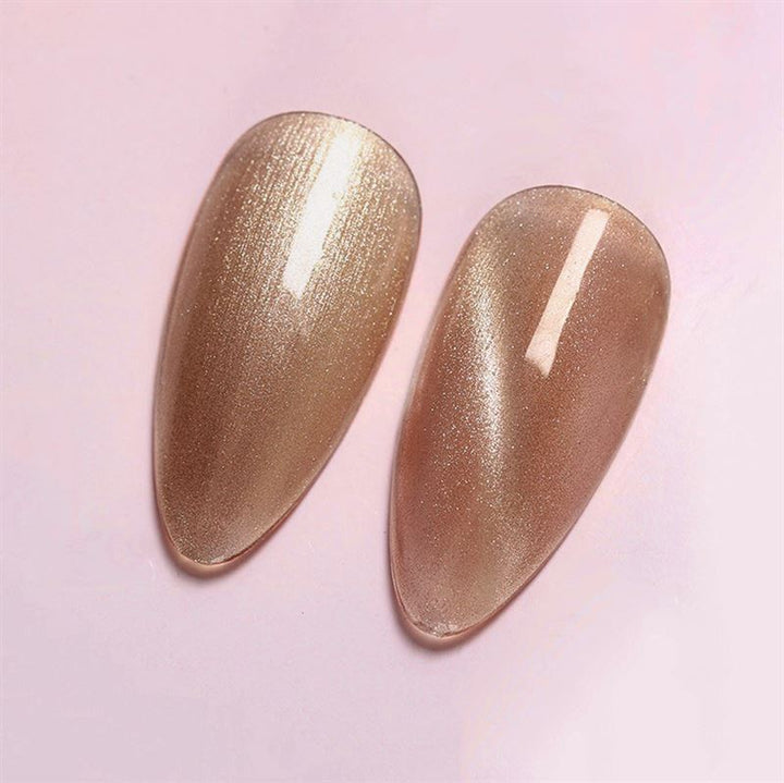 RONIKI Magic Silver Cat Eye Gel Nail Polish Caramel (15) - | Fashiongirl