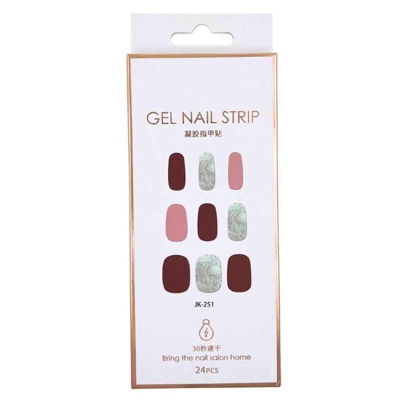 Halbgehärtete Gel-Nagelsticker / Selbstklebender Nagellack – Dreamy Rose (JK – 251) – | Fashiongirl