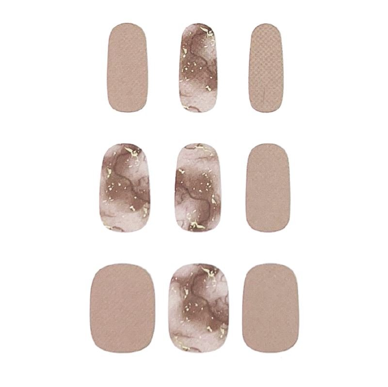 Halbgehärtete Gel-Nagelsticker / Selbstklebender Nagellack – Golden Taupe (JK – 211) – | Fashiongirl