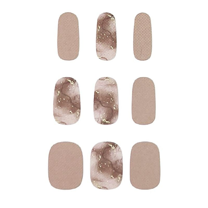Halbgehärtete Gel-Nagelsticker / Selbstklebender Nagellack – Golden Taupe (JK – 211) – | Fashiongirl