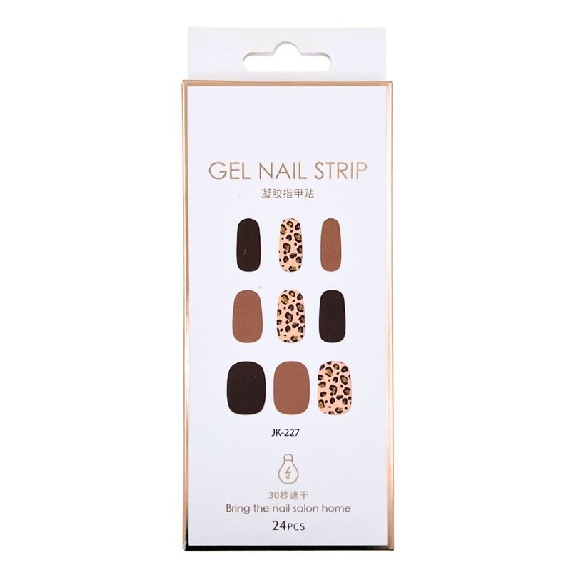 Halbgehärtete Gel-Nagelsticker / Selbstklebender Nagellack – Leopard (JK – 227) – | Fashiongirl