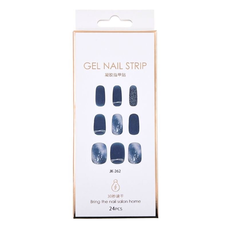 Halbgehärtete Gel-Nagelsticker / Selbstklebender Nagellack – Starry Ocean (JK – 262) – | Fashiongirl