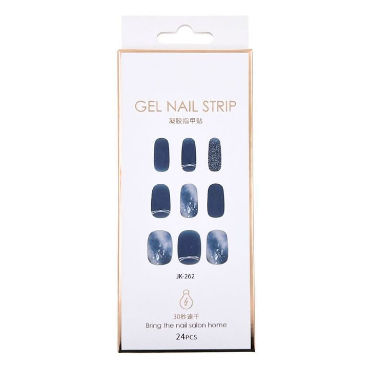 Halbgehärtete Gel-Nagelsticker / Selbstklebender Nagellack – Starry Ocean (JK – 262) – | Fashiongirl